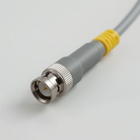 Premium Gray & Yellow BNC Connector with Hi-Gaze Fully Copper Cable